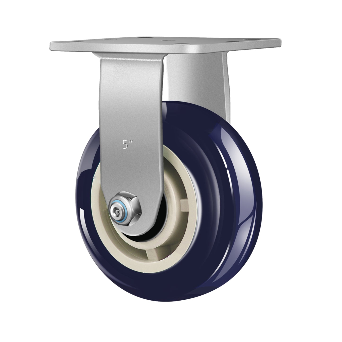 THEGRTCWS Industrial Plastic Casters-Heavy Duty Casters,Polyurethane on Polyolefin Casters - Loading Capacity up to 600 LB, Use for U-Boat Cart,Platform Truck