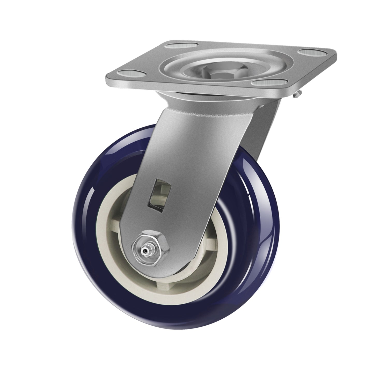 THEGRTCWS Industrial Plastic Casters-Heavy Duty Casters,Polyurethane on Polyolefin Casters - Loading Capacity up to 600 LB, Use for U-Boat Cart,Platform Truck